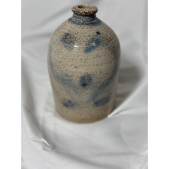 Rustic 6" Salt-Glazed Stoneware Jug | Vintage Style Home Decor - Picture 3 of 6